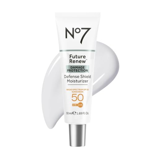 No7 Future Renew Defense Shield SPF 50 Face Moisturizer 1.69 Fl Oz