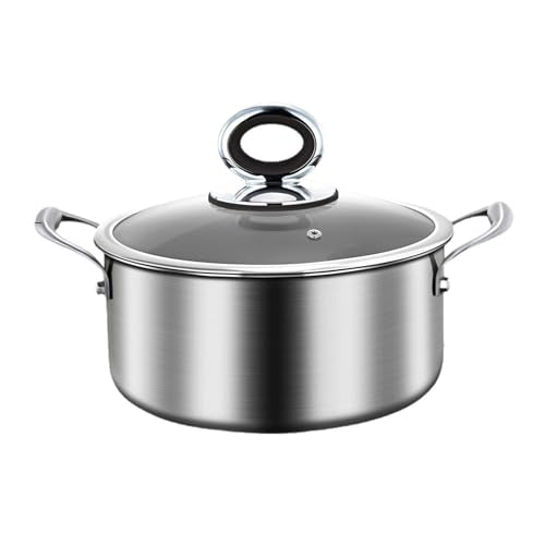 10.24 Inch Titanium Nonstick Soup Pot - Hammered Induction Cookware