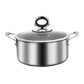10.24 Inch Titanium Nonstick Soup Pot - Hammered Induction Cookware