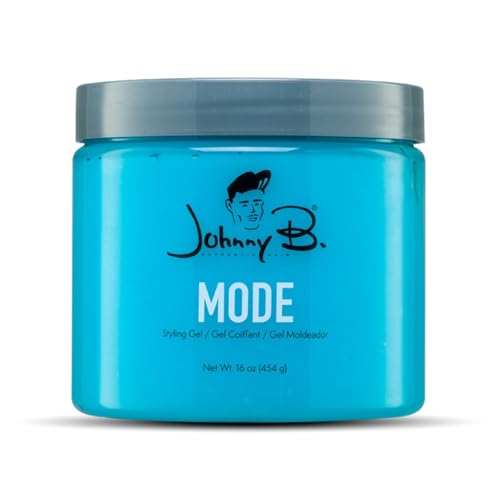 Johnny B. Mode Professional Hair Gel 16oz Long Lasting No-Flake Alcohol-Free