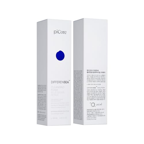 piCore Marine Microbiome Cleansing Foam - Gentle Skin Deep Cleanser, LHA Micro Bubble, 4.06 Fl Oz