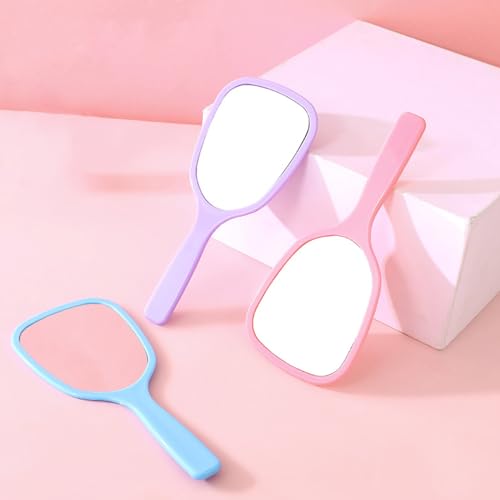 ZOOFOX 24 Pieces Hand Mirror, Small Handheld Mirror with Handle, Compact Makeup Mirror for Travel, Camping, Daily Use