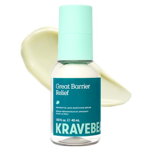KraveBeauty Great Barrier Relief Face Serum 1.52 Fl Oz for Dry Sensitive Skin