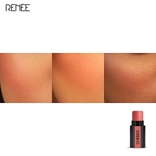 RENEE Fab Face - 3 in 1 Makeup Stick With Eye Shadow, Blush & Lipstick, Enriched With Vitamin E (1. Fab Face Diva)