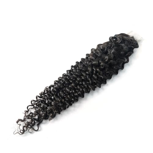 14 Inch Curly Brazilian Virgin Human Hair Lace Closure Pre-Plucked Baby Hair 2x6