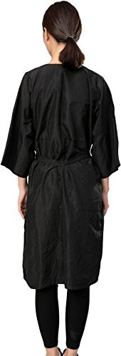 Salon Client Gown Robe Cape with Snap Closures - Kimono Style Hairdressing Smock
