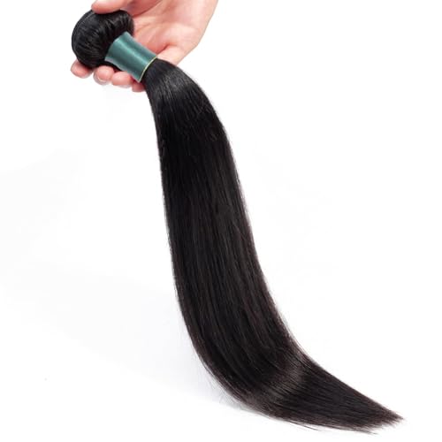 Natural Black Straight Human Hair Bundles 16 Inch - 1 Bundle Virgin Brazilian Hair