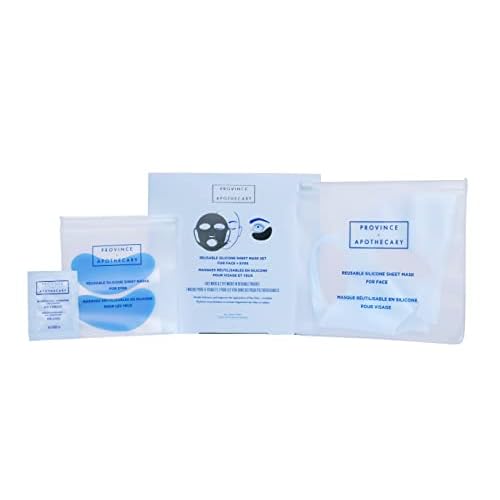 Province Apothecary Women's Reusable Silicone Sheet Mask Set, One Size