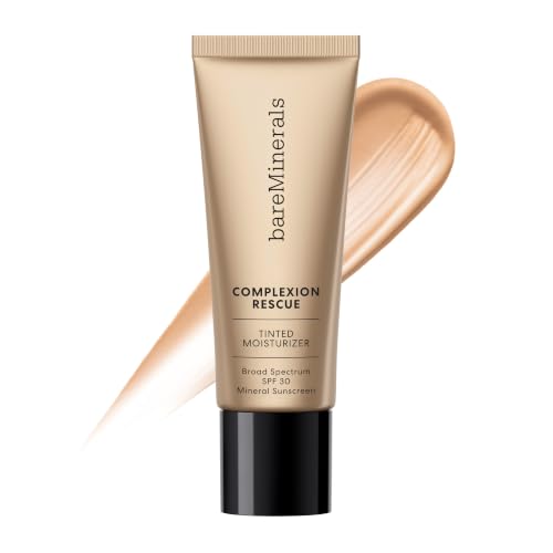 AJ Natural Pecan 05 - BareMinerals Complexion Rescue Tinted Moisturizer SPF 30, Hydrating Mineral Sunscreen, Sheer Light Coverage, Full Size