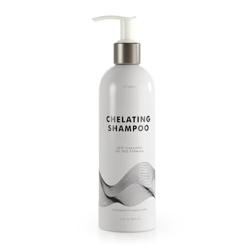 Chelating Clarifying Shampoo for Oily Hair & Scalp - Deep Detox, Buildup Removal, No Silicones Parabens - 12 Fl Oz