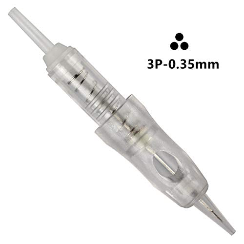 Guapa 3P Disposable Spiral Cartridge Needles for Permanent Makeup Eyebrows Eyeliner Lip - 50pcs