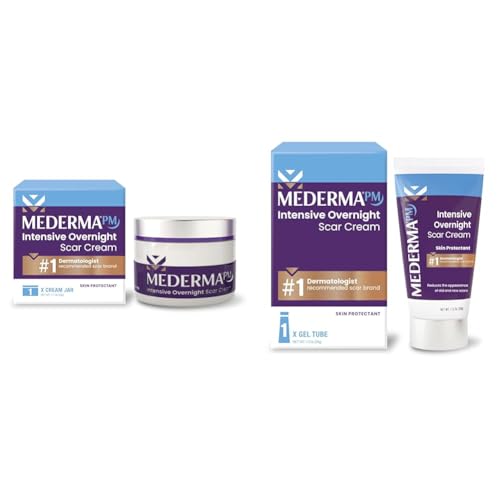 Mederma PM Intensive Overnight Scar Cream, Works with Skin's Nighttime Regenerative Activity & PM Intensive Overnight Scar Cream, Works with Skin's Nighttime Regenerative Activity