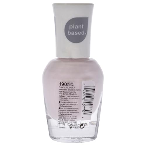 Sally Hansen Good.Kind.Pure Nail Polish 190 Rose Petal 0.33 fl oz (Pack of 1)