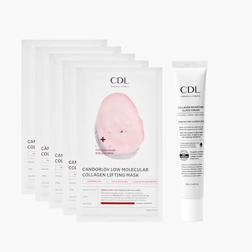 CANDORLOV Korean Collagen Duo Face Mask & Hydrating Glass Cream - Anti-Aging & Firming
