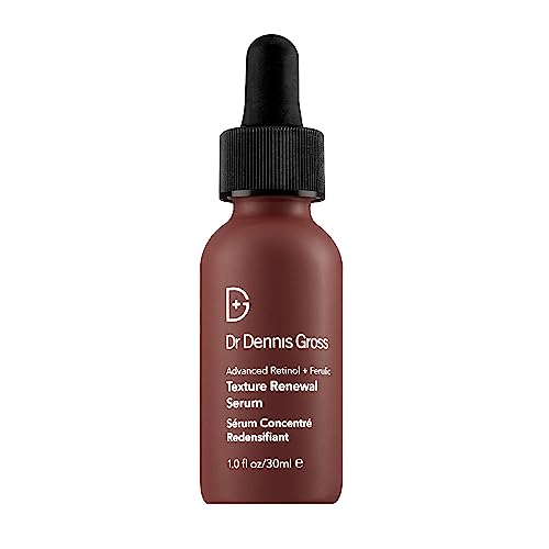 Dr. Dennis Gross Advanced Retinol + Ferulic Texture Renewal Serum ? Anti-Aging Formula to Smooth Texture, Boost Radiance, and Minimize Fine Lines & Wrinkles, 1 oz