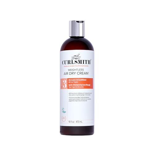 CURLSMITH Weightless Air Dry Cream for Curly Hair 16 oz Leave-In Conditioner