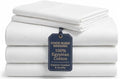 Good Sleep Bedding Split King Sheets Set - 100% Egyptian Cotton, White, Adjustable Bed, Model: Split King / 01