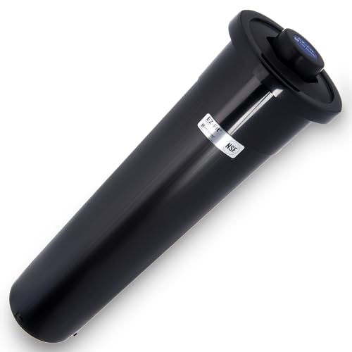 San Jamar 23.25-Inch In-Counter Cup Dispenser Black Gasket, 8-46 oz