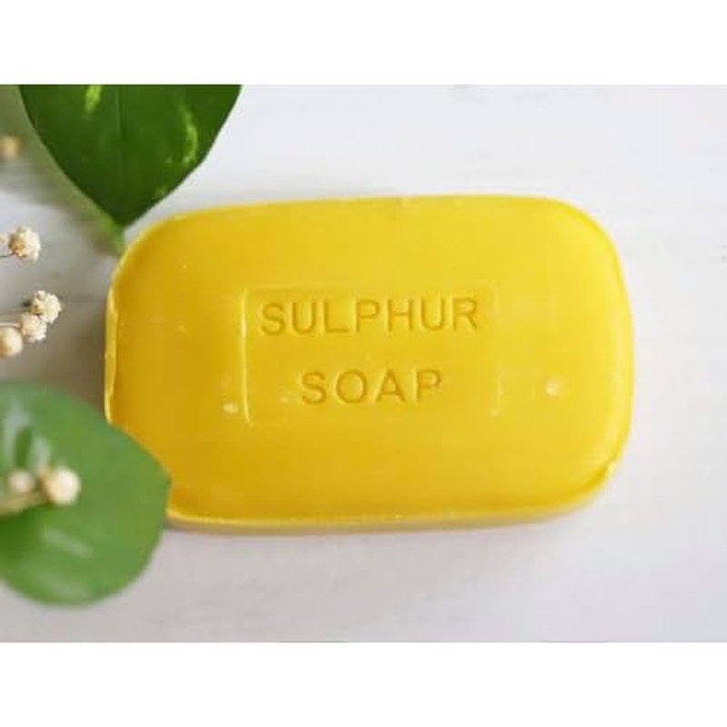 Lanman & Kemp Sulfur Soap Bar, Sulphur Soap, Jabon de Azufre 3.3 Oz (Pack of 4)