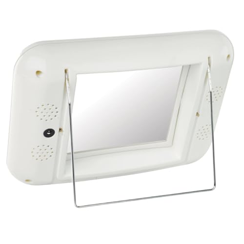 Lighted Makeup Mirror with 5X Magnification and Glare-Free LEDs - White