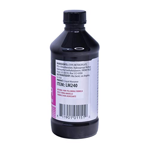 Mia Secret Liquid Monomer Professional Acrylic System, 8 oz. - 2 Pack