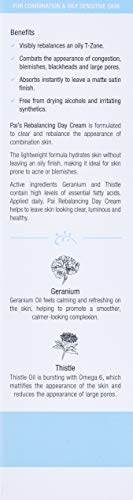 Vegan Combination Skin Moisturizer with Geranium and Thistle Oil - Rebalancing & Mattifying, 1.7 Fl Oz
