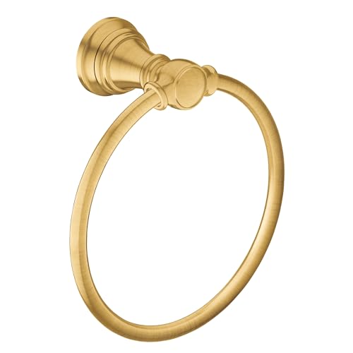Moen Weymouth Brushed Gold Bathroom Hand Towel Ring YB8486BG