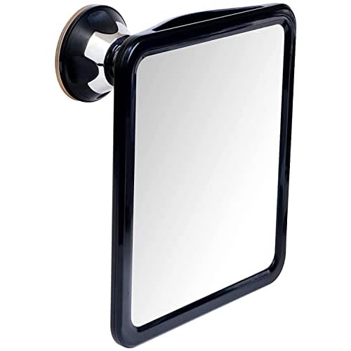 MIRRORVANA Fogless Shower Mirror for Shaving with Upgraded Suction, Dual Anti Fog Design, Shatterproof Surface & 360¡Æ Swivel, 8" x 7"