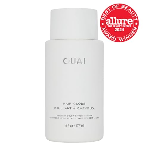 OUAI Hair Care Bundle with Anti-Frizz Cream and Hair Gloss - Shine & Frizz Control Set