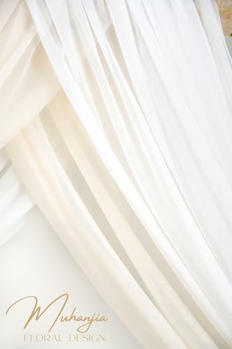White Champagne Artificial Flower Arch Kit for Weddings & Events - Pack of 4