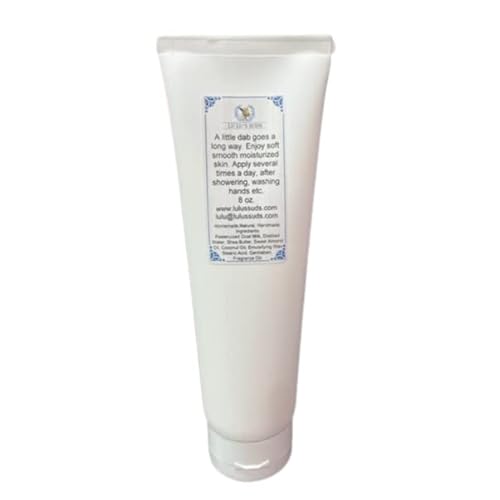 Lu Lu's Suds Handmade All Natural Goat Milk Moisturizing Body Lotion (8oz, Vanilla Spice)