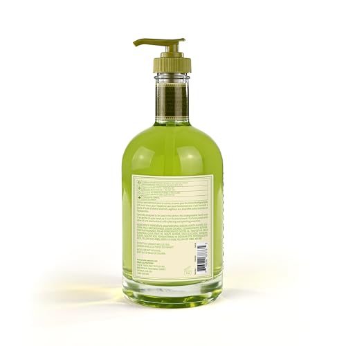 Kitchen Hand Soap with Olive Oil & Lime Zest - Moisturizing Liquid Refillable Dispenser, 16.9 fl oz