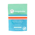Megababe Cucumber Mint Shower Sheets | Spring Break Essential | Individually Wrapped Body Cleansing Cloths | 10 Wipes (Pack of 1)