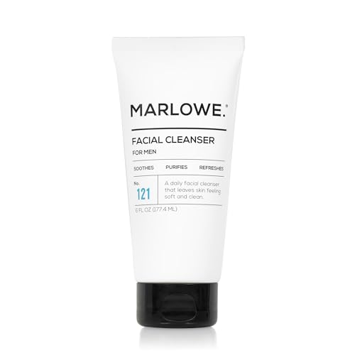 MARLOWE. Men's Face Wash & Scrub Bundle ? Daily Cleanser with Natural Extracts + Exfoliating Formula with Fresh Woodsy Scent