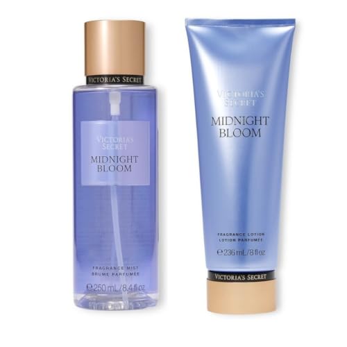 Victoria's Secret Midnight Bloom Fragrance Mist & Body Lotion Set - Warm Floral Scent
