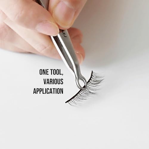 Aqua Blue Premium Hand-Made Round Tip Facial Hair Tweezers for Women Safety