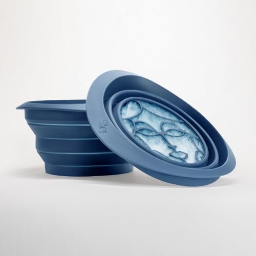 Facial Cold Plunge Baby Ice - Collapsible Silicone Face Ice Bowl with Built-In Ice Tray for Skin Tightening & Acne Relief
