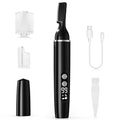 Eyebrow Trimmer Electric Eyebrow Razor with Digital Display LED Light, 2-Speed Eyebrow Shaver Rechargeable Face Trimmer for Men, Painless Facial Hair Remover for Upper Lip Peach Fuzz Mustache Arm Leg