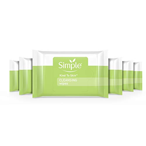 25 Count Face Cleansing Wipes Pack of 6 - Gentle Makeup Remover, Waterproof Mascara