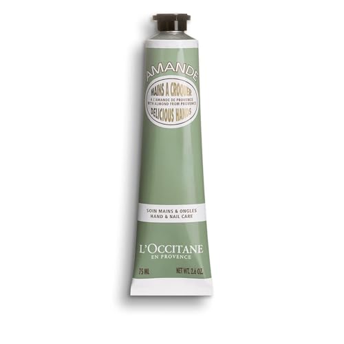 L¡¯Occitane Almond Delicious Hands, Hydrating Cream Softens, Moisturizes Nourishes & Protects Dry Skin & Cuticles, Fast-Absorbing, Vegan, Scented