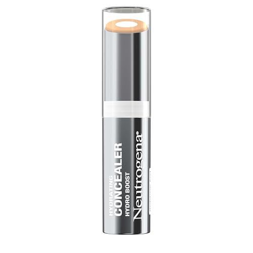 Neutrogena Hydro Boost Hydrating Concealer Stick, Oil-Free, Lightweight Cover-Up Makeup with Hyaluronic Acid Refreshes Dry Skin & Provides Buildable Coverage, 10 Fair, 0.12 Oz