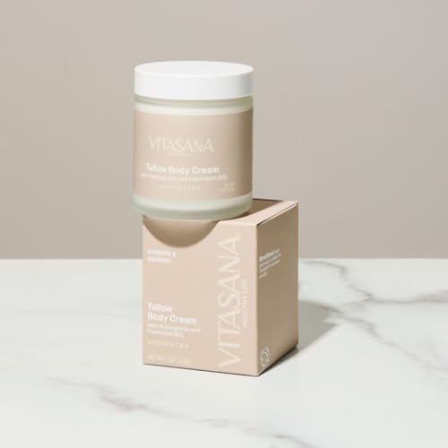 Tallow Body Cream Moisturizer with Niacinamide & Panthenol - Deep Hydration for Dry Skin
