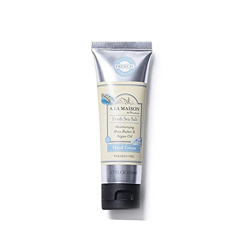 A LA MAISON Moisturizing Cream, Fresh Sea Salt - Uses: Hand, Argan Oil, Pure Shea Butter, Essential Oils, Plant Based, Cruelty-Free, SLS and Paraben Free (1.7 Oz, 2 Pack)
