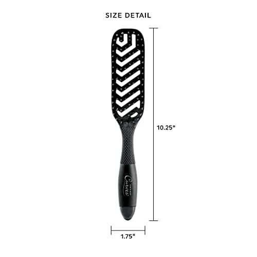 Cricket Curves Vent Hair Brush for Blow Drying and Styling Anti-Static Nylon Bristle Hairbrush for Long, Short, Thick, Thin, Curly, Straight, Wavy, Wet to Dry Hair - Ideal for Women, Men & Stylists