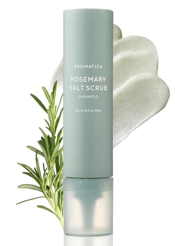 Rosemary Salt Scrub Shampoo 10.5 oz - Gently Exfoliates & Nourishes Scalp - Variation of THIS listing