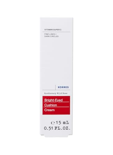 Korres Wild Rose Eye Cream for Dark Circles & Puffiness – Hydrating, Youthful Glow