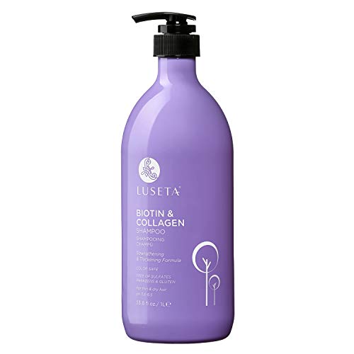 Luseta Biotin & Collagen Shampoo 33.8oz Thickening Hair Loss & Growth Sulfate-Free Infused with Argan Oil - Variation of THIS listing