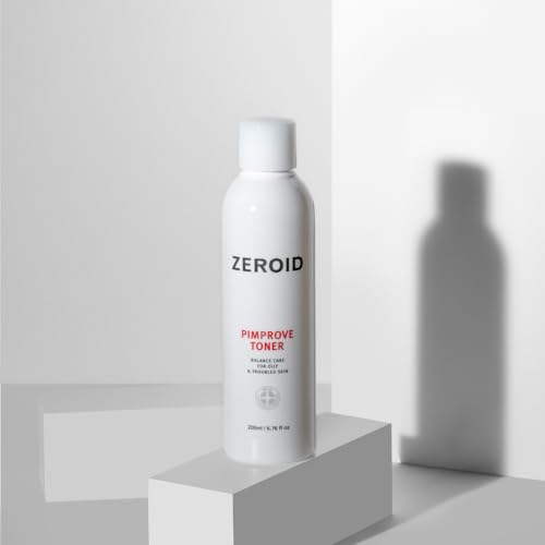 ZEROID Pimprove Facial Toner 200ml - pH Balanced, Hydrating AHA/LHA Toner