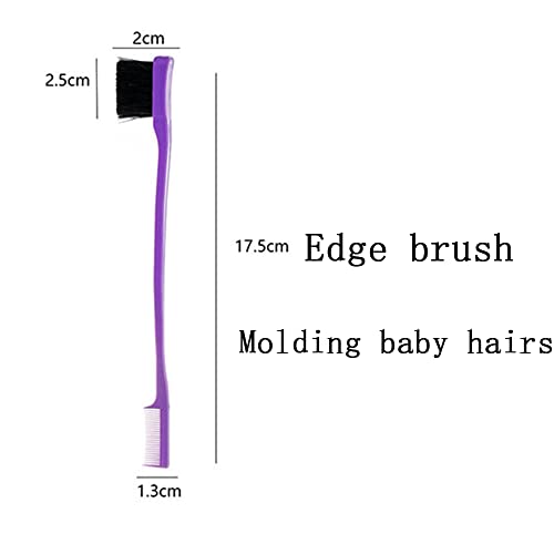Wig Kit for Lace Front Wigs for Beginners 9PCs, Hair Wax Stick to Lay Hair, Lace Melting Elastic Band for Wigs, Eyebrow Razors, Tweezers, Edge Brush, Wig Grip Headband