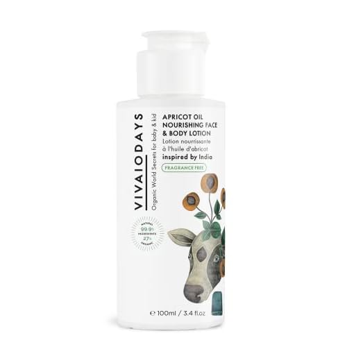 VIVAIODAYS Fragrance Free Apricot Oil Nourishing Face & Body Lotion